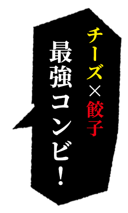 チーズ×餃子最強コンビ！